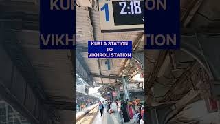 Kurla Station To Vikhroli Station...🤘🤘 #kurlastation #mumbailocaltrain #mumbailifeline #vikhroli