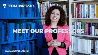 Meet our Professors | Mirela Alhasani