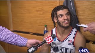 UConn's Andre Jackson reacts to win over Iona | Full Interview