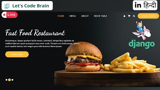 Complete Project | Create a Responsive Restaurants Web Project using Django | #django #projects #web