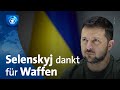 Selenskyj dankt Partnern für Waffen