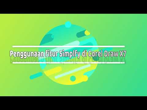 Tips Penggunaan Fitur Simplfy Di Corel Draw X7 - YouTube