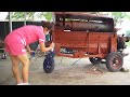 Genius Girl Repairs and Restores Complete Old Rice Threshing Machine - Mechanical girl/ Nho