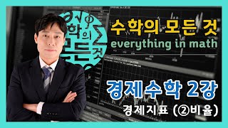 [ 강쌤 수학의 모든 것 ] 2020년 경제수학 2강 - 경제지표(②비율)