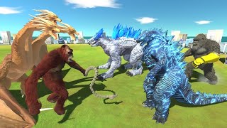 Godzilla VS Behemoth X B.E.A.S.T. Kong - Animal Revolt Battle Simulator