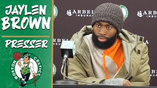 Jaylen Brown on CHEMISTRY w/ Marcus Smart | Celtics vs Clippers