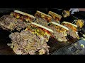 You must eat it! Crazy beef steak sandwich - Korean street food