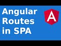 Angular 13 Tutorial for Beginners: Build a Single Page App in Angular | Angular routes in SPA