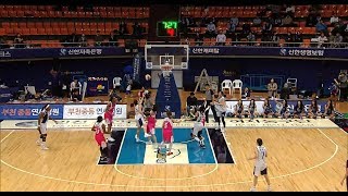 WKBL 2017 삼성생명vs신한은행 - 개인기술의 득점 김단비.20171110