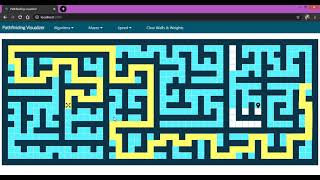 Pathfinding visualizer project showcase