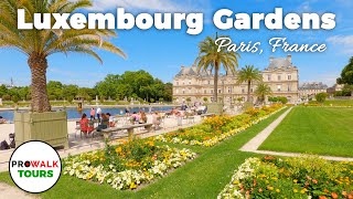 Luxemburg Gardens Walk in 4K UHD - Paris, France - With CAPTIONS!
