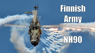 Chopper Flare Time -  Finnish Army NH90 Helicopter - Vaasa 2024