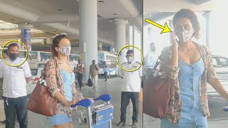 EXCLUSIVE VIDEO: Actress Seerat Kapoor Spotted At Hyderabad Airport | Daily Culture