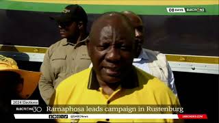 2024 Elections | Unemployment, water and inequality will be addressed, Ramaphosa assures supporters
