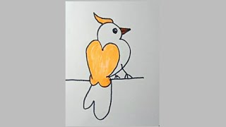 STA; Bird Drawing For Beginners || How To Draw Bird Easy || Bird Drawing And ColourStep By Step.