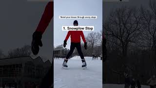 Best Way To Stop On Ice Skates 🔥🤯 #iceskating #learnontiktok #skating #tips #shorts