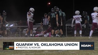 Quapaw: 40, Oklahoma Union: 36