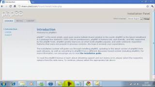 How to install a fully working forum scrit (PHPBB) onto your webserver