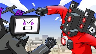 TITAN TV MAN vs. TITAN SPEAKERMAN! (Cartoon Animation)