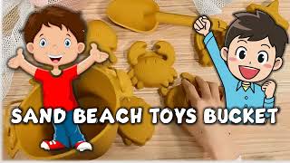 kids sand beach toys with bucket | soft beach sand toys | children beach sand toys #rai-kidstv