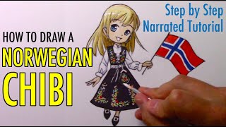 How to Draw a Norwegian Chibi (I'm Coming to Norway!)