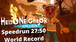 Hello Neighbor Hide and Seek Speedrun 27:50 (Any% World Record)