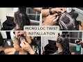 Micro Loc Twist Installation | Micro Twist | 3b/3c Hair