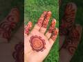 simple circle party mehndi #mehendi #mehendidesign #beautifuldesign #arabic #youtube #shorts #viral