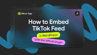 How to Add a TikTok Widget to WordPress Using Shortcode | Guide