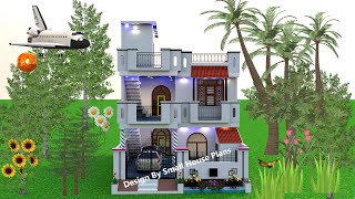 कम लागत मे दो मंजिला घर का डिजाइन ,1000 sqft Low Budget House Design ,Low Budget Duplex House design