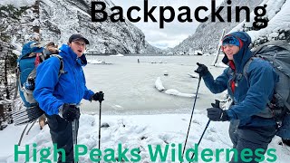 Backpacking the High Peaks Wilderness Crazy Surprise Snow Storm