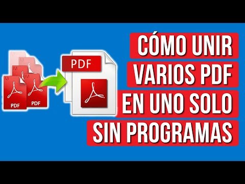 Como Unir Varios Archivos PDF En UNO Solo (Sin Programas) - YouTube