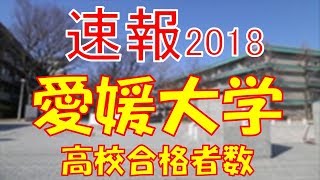 【速報】愛媛大学　2018年(平成30年)　合格者数高校別ランキング