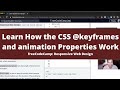 Learn How the CSS @keyframes and animation Properties Work (Applied Visual Design) freeCodeCamp