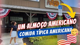 Como é a comida americana, restaurante Cracker Barrel em Orlando #usa #orlando #restaurant #florida