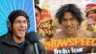 try not to laugh || ispeed india tour😄 @Puravjha_  @IShowSpeed