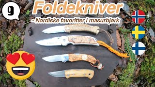 My Nordic folding knives in curly birch | Knife talk 9