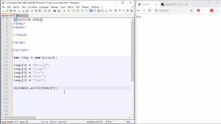JavaScript Tutorial - 32 - Arrays - Adding Elements by Index