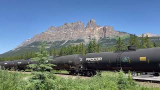 Train at Castle Junction - Banff National Park, Canada