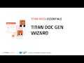 Salesforce Document Generation with Titan: Doc Gen Wizard