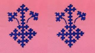 #75 - All over Simple kutch work design for sarees and Kurtis #sindhiembroidery #gujaratisilai