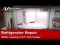 Kenmore Refrigerator Repair - Water Leaking From the Freezer - Evaporator Drain Pan