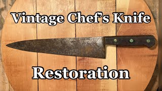 Vintage Chef's Knife Restoration