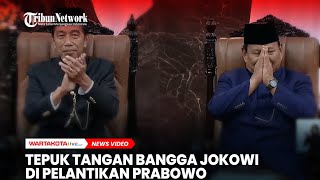 Momen Tepuk Tangan Bangga Jokowi di Pelantikan Prabowo-Gibran