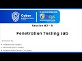 UDST Cybersecurity Club Session #2 - B: Penetration Testing Lab