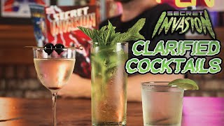 TRANSFORM your COCKTAIL through CLARIFICATION! | Marvel's Secret Invasion Clarified Cocktails!