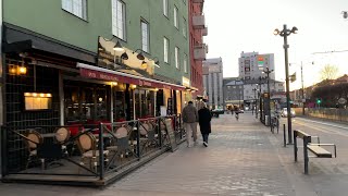 Stockholm Walks: Sundbyberg (virtual walk in Stockholm suburb. 4k, natural street sounds).