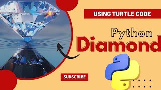 Diamond Structure Using Python Turtle Code | Python Programming Hub