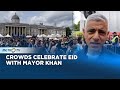 Mayor Khan Leads Eid Al adha Celebrations On London's Trafalgar Square