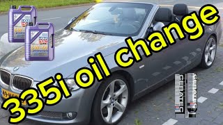 335i engine oil change DIY n54 e92 e93